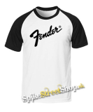 FENDER - Logo - dvojfarebné pánske tričko (-50%=VÝPREDAJ)