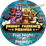 Podložka pod myš FIVE NIGHTS AT FREDDY´S - Motive 2 - okrúhla (-50%=Výpredaj)