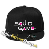 SQUID GAME - Logo Colour Pink - čierna šiltovka model "Snapback" (-50%=VÝPREDAJ)