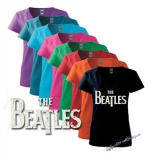 BEATLES - Logo Vintage - farebné dámske tričko (-50%=VÝPREDAJ)