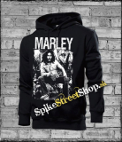 BOB MARLEY - Black And White - čierna pánska mikina (-30%=VÝPREDAJ)