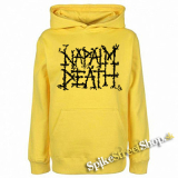 NAPALM DEATH - Logo - žltá detská mikina