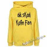 OLD SKOOL KORN FAN - žltá detská mikina