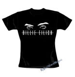 BILLIE EILISH - Eyes Logo - čierne dámske tričko