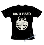 DISTURBED - Logo - čierne dámske tričko