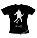 ELVIS PRESLEY - Silhouette Signature - čierne dámske tričko