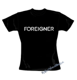 FOREIGNER - Logo - čierne dámske tričko