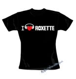 I LOVE ROXETTE - Motive 2 - čierne dámske tričko