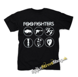 FOO FIGHTERS - Album Collection - čierne detské tričko