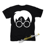 HARRY POTTER - Glasses Bold Crest - čierne detské tričko