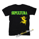 SEPULTURA - Brasil Yellow Logo - čierne detské tričko