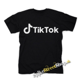 TIK TOK - Logo 2 - čierne detské tričko