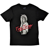 TINA TURNER - Red Logo - čierne pánske tričko