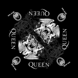 QUEEN - Crest - čierna bandana šatka