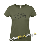 JUNGKOOK - Signature - khaki dámske tričko