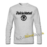 TOKIO HOTEL - Logo  - šedé detské tričko s dlhými rukávmi