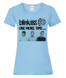 BLINK 182 - One More Time Band Poster - svetlomodré dámske tričko