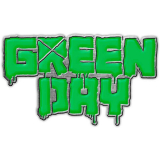 GREEN DAY - green logo - kovový odznak