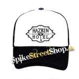 HAZBIN HOTEL - čiernobiela sieťkovaná šiltovka model "Trucker"