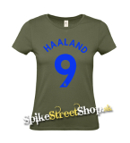 ERLING HAALAND - 9 - khaki dámske tričko