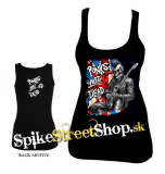 PUNKS NOT DEAD - Skull Great Britain Flag - Ladies Vest Top