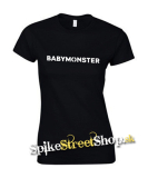 BABYMONSTER - Logo Kpop Band - čierne dámske tričko