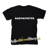 BABYMONSTER - Logo Kpop Band - čierne detské tričko