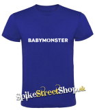 BABYMONSTER - Logo Kpop Band - kráľovskymodré pánske tričko