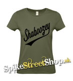 SHABOOZEY - Logo Singer - khaki dámske tričko