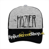 HOZIER - Logo Singer - šedočierna sieťkovaná šiltovka model "Trucker"