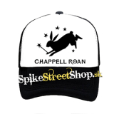 CHAPPELL ROAN - Rabbit Star Logo - čiernobiela sieťkovaná šiltovka model "Trucker"