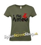 THE WARNING - Logo - khaki dámske tričko