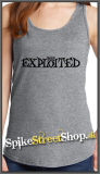 THE EXPLOITED - Logo - Ladies Vest Top - šedé