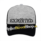 THE EXPLOITED - Logo - šedočierna sieťkovaná šiltovka model "Trucker"