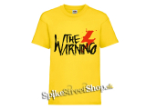 THE WARNING - Logo - žlté detské tričko