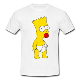 BART SIMPSON - Baby - biele detské tričko