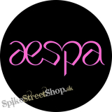 AESPA - Logo Pink - okrúhla podložka pod pohár