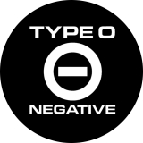 TYPE O NEGATIVE - White Logo - odznak