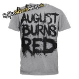 AUGUST BURNS RED - Big Black Logo - sivé pánske tričko