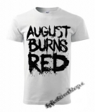 AUGUST BURNS RED - Big Black Logo - biele pánske tričko