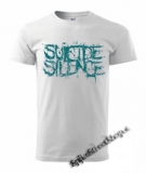 SUICIDE SILENCE - Turquoise Logo - biele pánske tričko