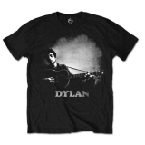 BOB DYLAN - Guitar & Logo - čierne pánske tričko