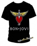 BON JOVI - Heart Logo - pánske tričko