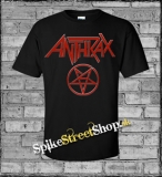 ANTHRAX - Red Pentagram - čierne pánske tričko