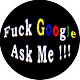 FUCK GOOGLE ASK ME - Motive 2 - okrúhla podložka pod pohár