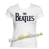 BEATLES - Logo Vintage - biele dámske tričko
