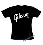 GIBSON - Logo - čierne dámske tričko