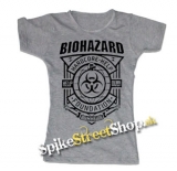 BIOHAZARD - Hardcore Help Foundation - šedé dámske tričko