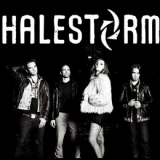 HALESTORM - Logo & Band - štvorcová podložka pod pohár