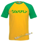 SOULFLY - Brasil Logo - žltozelené pánske tričko